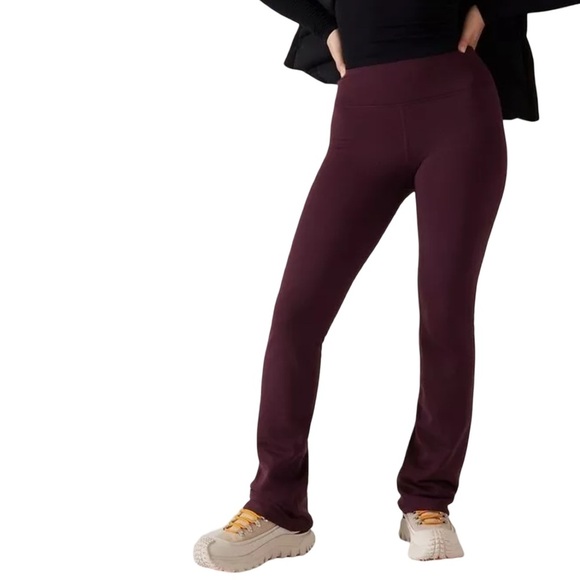 Athleta Altitude Pant PolarTec Stretch Spiced Cabernet S - Picture 2 of 7